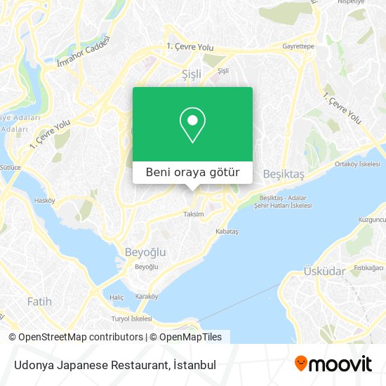 Udonya Japanese Restaurant harita