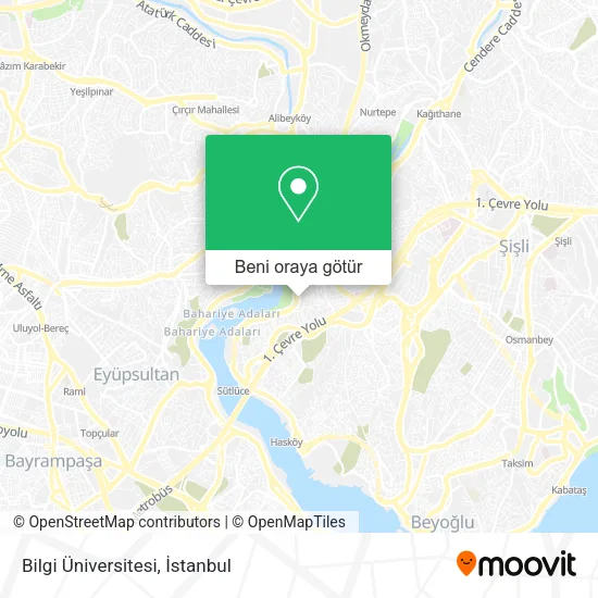 Bilgi Üniversitesi harita