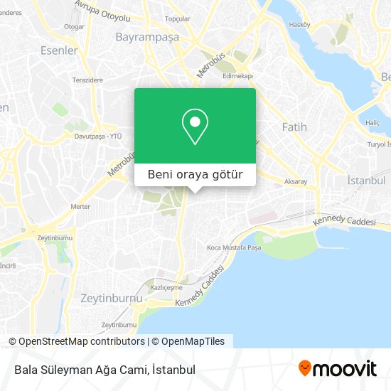 Bala Süleyman Ağa Cami harita
