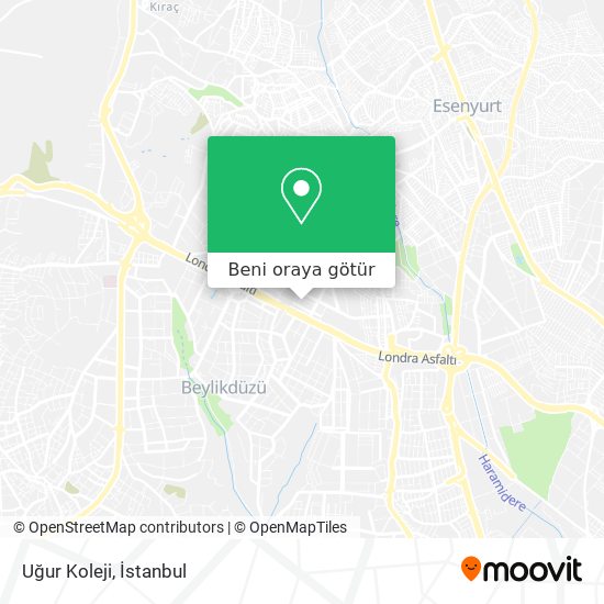 Uğur Koleji harita