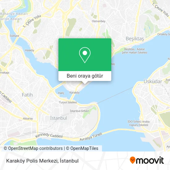 Karaköy Polis Merkezi harita