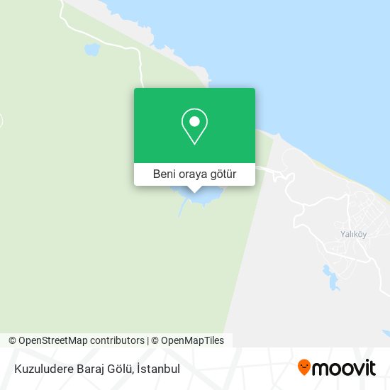 Kuzuludere Baraj Gölü harita