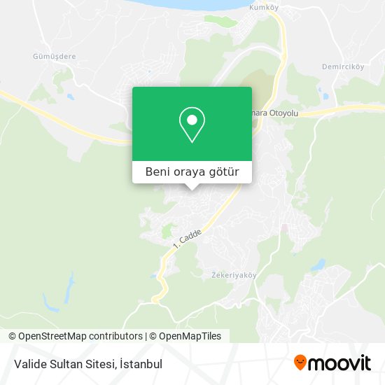Valide Sultan Sitesi harita