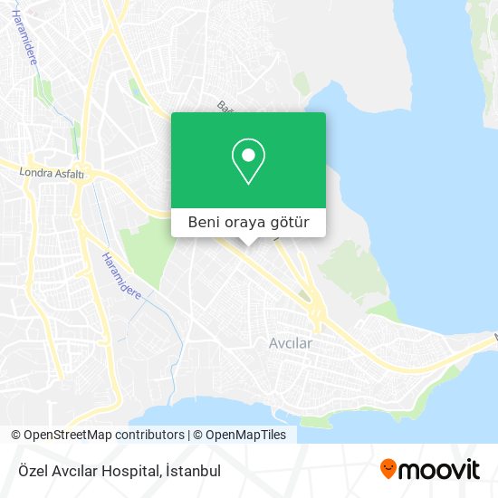 Özel Avcılar Hospital harita
