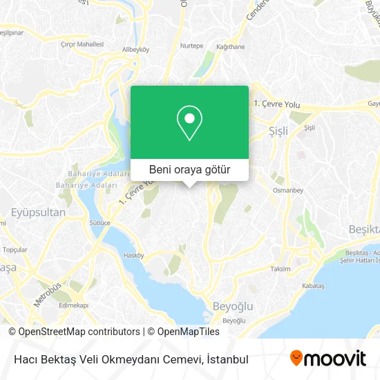 Hacı Bektaş Veli Okmeydanı Cemevi harita