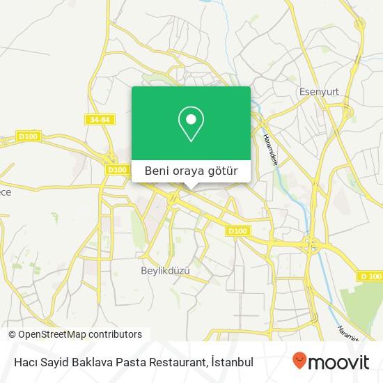 Hacı Sayid Baklava Pasta Restaurant harita
