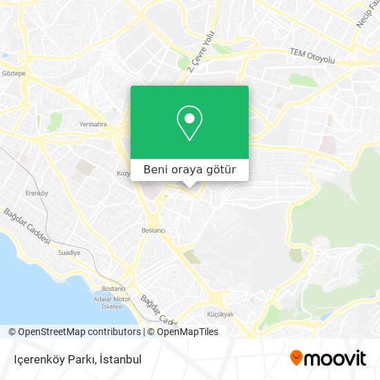 Içerenköy Parkı harita