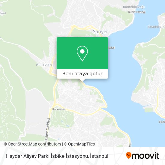 Haydar Aliyev Parkı İsbike İstasyonu harita