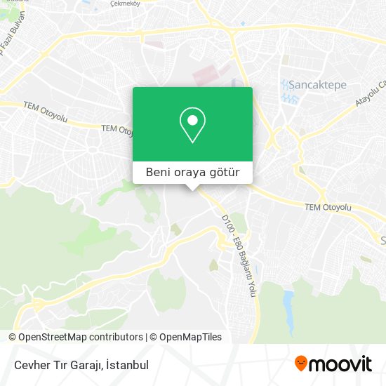 Cevher Tır Garajı harita