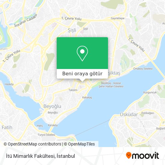İtü Mimarlık Fakültesi harita