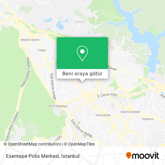 Esentepe Polis Merkezi harita