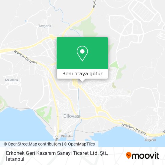 Erkonek Geri Kazanım Sanayi Ticaret Ltd. Şti. harita