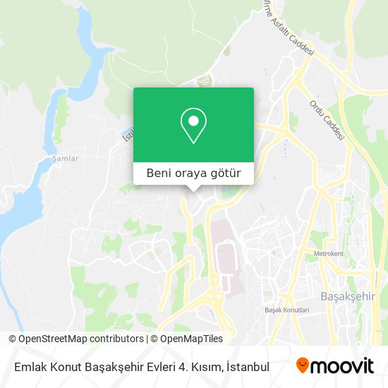 Emlak Konut Başakşehir Evleri 4. Kısım harita