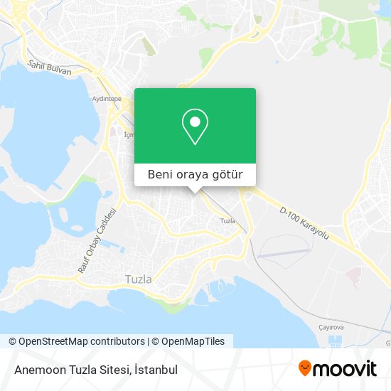 Anemoon Tuzla Sitesi harita