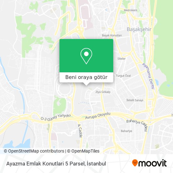 Ayazma Emlak Konutlari 5 Parsel harita