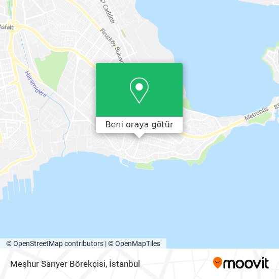 Meşhur Sarıyer Börekçisi harita