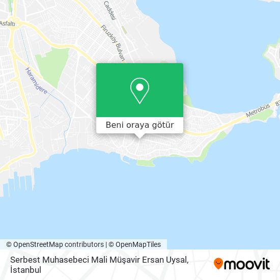 Serbest Muhasebeci Mali Müşavir Ersan Uysal harita