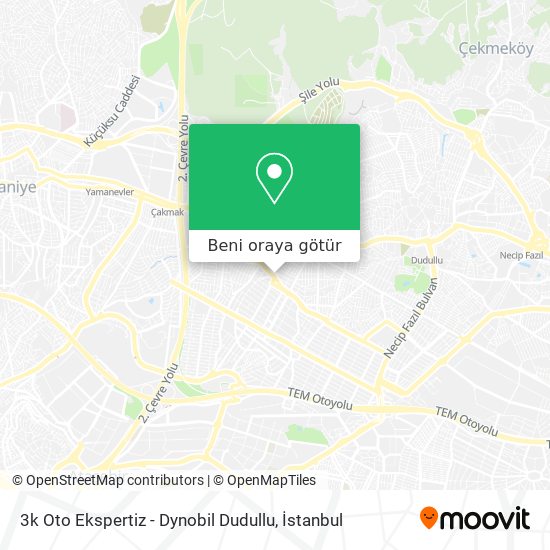 3k Oto Ekspertiz - Dynobil Dudullu harita