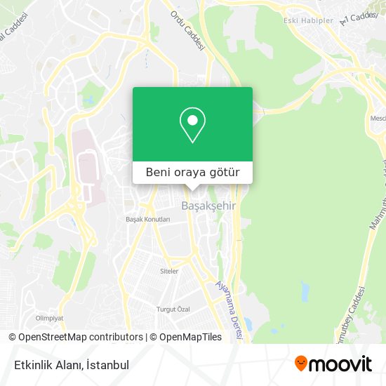 Etkinlik Alanı harita