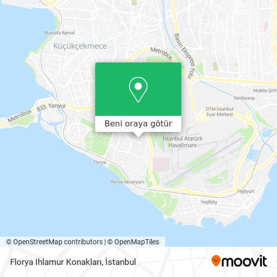 Florya Ihlamur Konakları harita