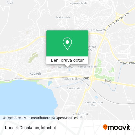 Kocaeli Duşakabin harita