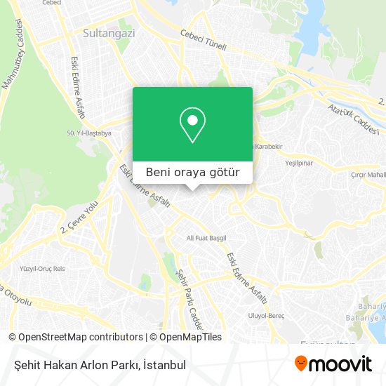 Şehit Hakan Arlon Parkı harita