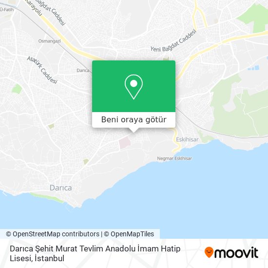 Darıca Şehit Murat Tevlim Anadolu İmam Hatip Lisesi harita