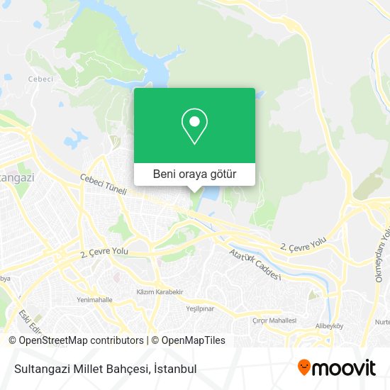 Sultangazi Millet Bahçesi harita
