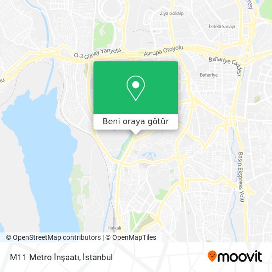 M11 Metro İnşaatı harita