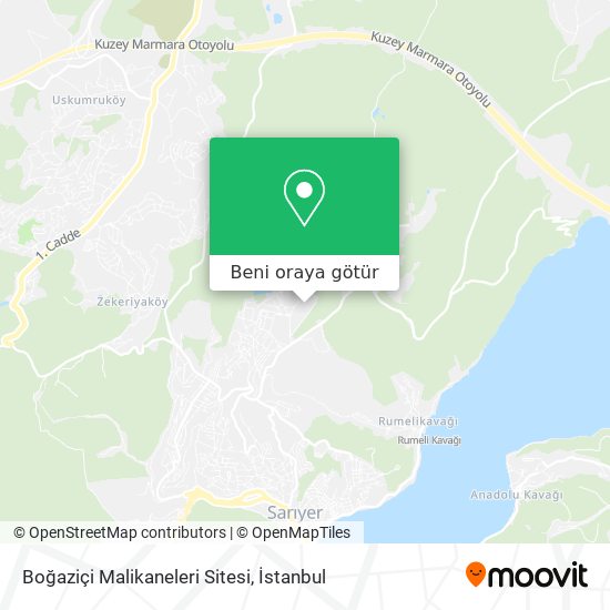 Boğaziçi Malikaneleri Sitesi harita