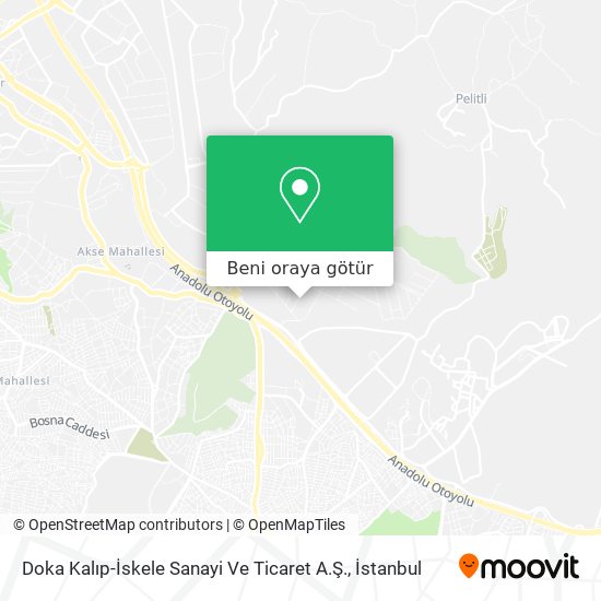 Doka Kalıp-İskele Sanayi Ve Ticaret A.Ş. harita