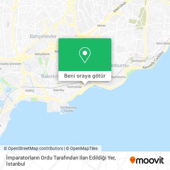 İmparatorların Ordu Tarafından Ilan Edildiği Yer harita