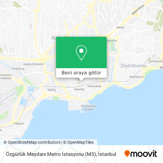 Özgürlük Meydanı Metro İstasyonu (M3) harita