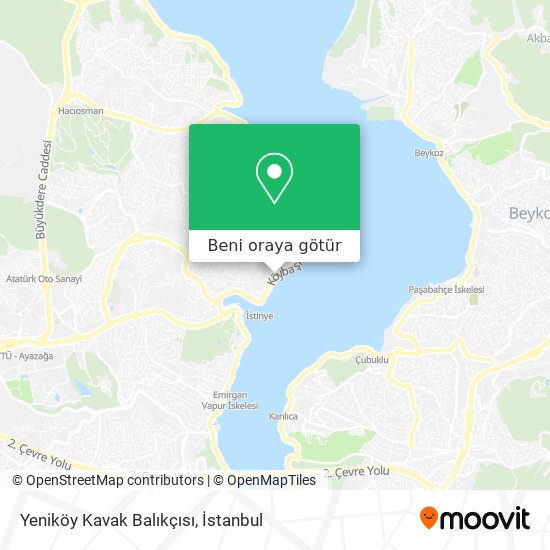 Yeniköy Kavak Balıkçısı harita