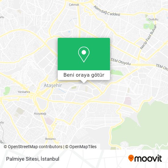 Palmiye Sitesi harita
