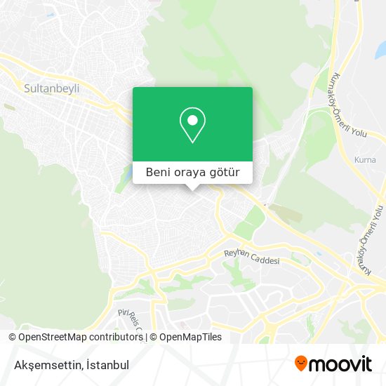 Akşemsettin harita