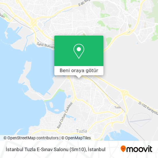 İstanbul Tuzla E-Sınav Salonu (Sm10) harita