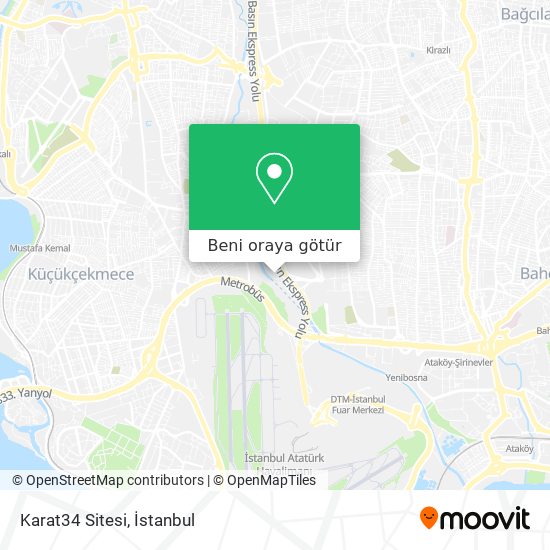 Karat34 Sitesi harita