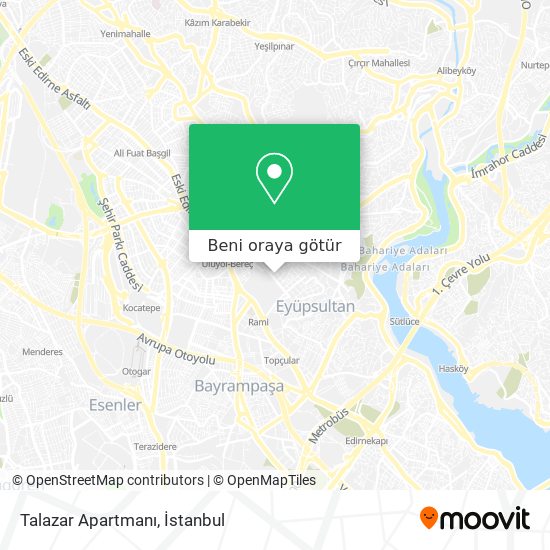 Talazar Apartmanı harita