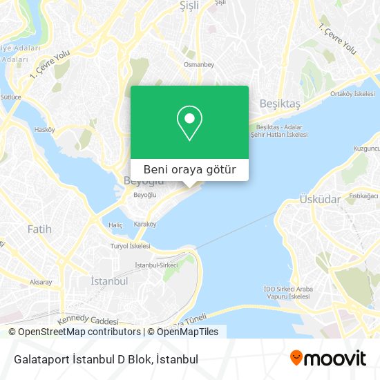 Galataport İstanbul D Blok harita