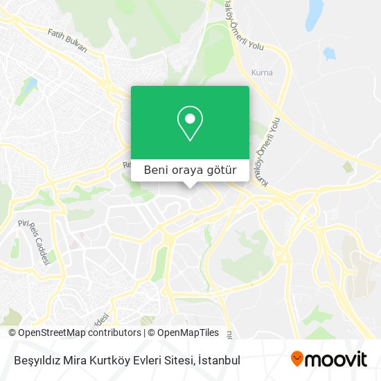 Beşyıldız Mira Kurtköy Evleri Sitesi harita