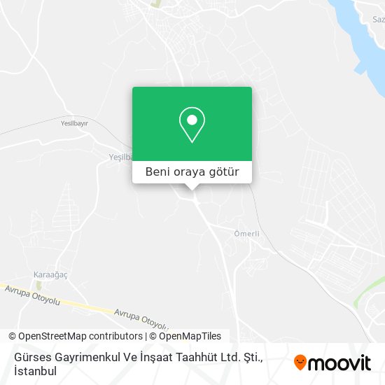 Gürses Gayrimenkul Ve İnşaat Taahhüt Ltd. Şti. harita