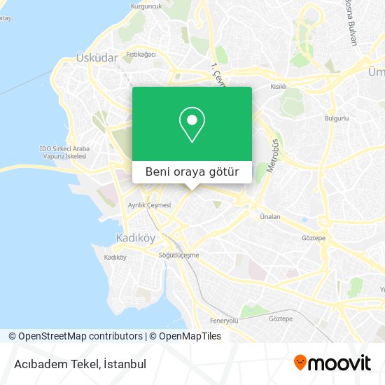 Acıbadem Tekel harita