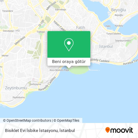 Bisiklet Evi İsbike İstasyonu harita