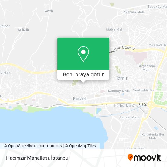 Hacıhızır Mahallesi harita