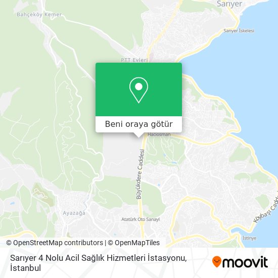 Sarıyer 4 Nolu Acil Sağlık Hizmetleri İstasyonu harita
