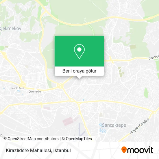 Kirazlıdere Mahallesi harita