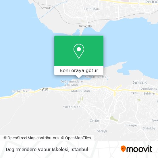 Değirmendere Vapur İskelesi harita