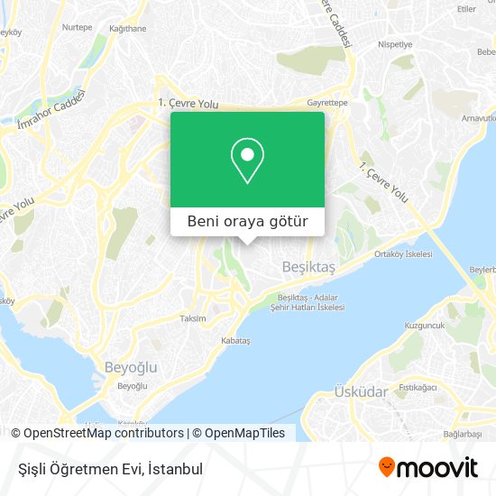 Şişli Öğretmen Evi harita