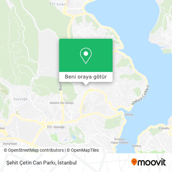 Şehit Çetin Can Parkı harita